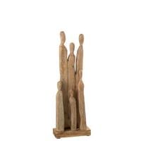 Groep figuren hout naturel