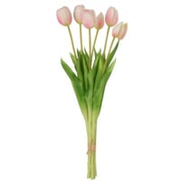 Boeket tulpen 7stuks pu licht roze large