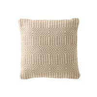 Kussen ibiza polyester naurel/wit