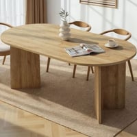 Eettafel Sablin - 100% MELAMINE - Cadiz eiken - 75 x 90 x 180 cm