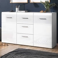Dressoir&#x20;Allan&#x20;144cm&#x20;met&#x20;2&#x20;deuren&#x20;&amp;&#x20;3&#x20;lades&#x20;-&#x20;wit&#x20;