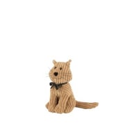 Deurstop kat streep textiel caramel
