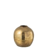 Vase arya metal gold s