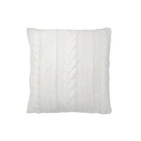 Kussen twist polyester wit