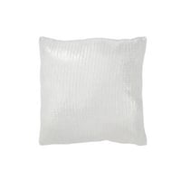 Kussen metaalachtig polyester zilver