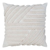 Albany Wit Kussen - 45x45 cm Polyester/Katoen