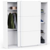 Kledingkast Alhambra - 221x60x224cm - wit