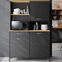 Microgolfkast Manchester | 119 x 41 x 180 cm | Helvezia Oak-design