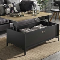 Salontafel Manchester | Met opbergruimte | 109 x 60 x 36 cm | Helvezia Oak-design