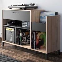 Platenkast Florida - lichte Kronberg eik