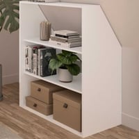 Boekenkast Under - 91x50x110cm - wit