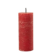 Buitenkaars pilaar paraffine rood large-45uren