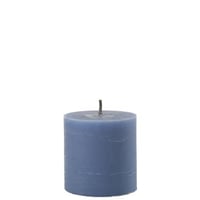 Buitenkaars pilaar paraffine blauw small-70uren