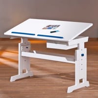 Bureau Dana met kantelbaar bureaublad - blauw/roze