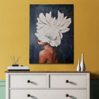 Handie Decoratief olieverfschilderij | Houten lijst | 70 x 100 cm