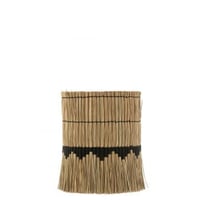 Lampenkap motief gras/teak naturel/zwart small