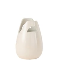 Vaas handvat keramiek wit small