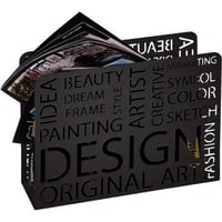 Tijdschriftenrek | 35 x 10 x 26 cm | Zwart