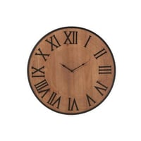 Wandklok nue mdf/ijzer naturel large