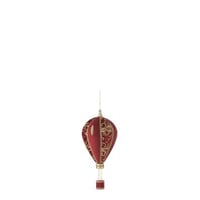 Heteluchtballon hangend polyfoam/textiel rood/goud small
