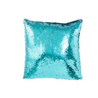 Kussen omkeerbaar sequin blauw/paars