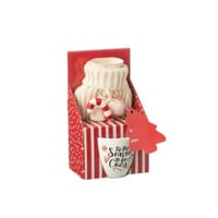 Tas+lepel+warmwaterkruik giftbox keramiek rood