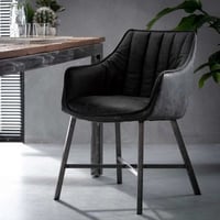 Eetkamerfauteuil Strike - zwart