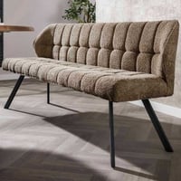 Eetkamerbank Aster - 180x58x81cm - taupe boucléstof