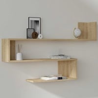 Penne Wandplank | 100% MELAMINE | Saffier Eiken