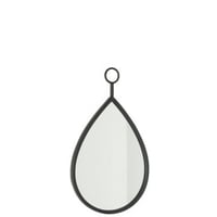 Hangspiegel drop spiegel/mdf zwart small