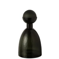 Vaas fles+dop adria glas donkergroen medium