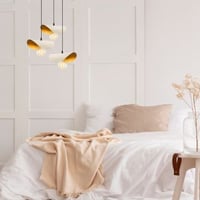 Sivani Kroonluchter | METALEN BEHUIZING | Wit, Goud