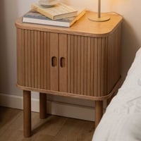 Nachtkastje Langley met opbergruimte - eikfineer