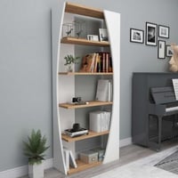 Selge Boekenplank | 100% MELAMINE | Atlantisch grenen, wit