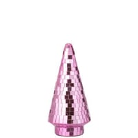 Boom spiegel glas roze medium