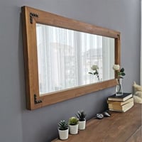 Locelso Spiegel | 100% Pijnboomhout | Notelaar