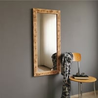 Locelso Spiegel | 100% Grenen Massief Hout | 50x110cm | Wandmontage | Notelaar
