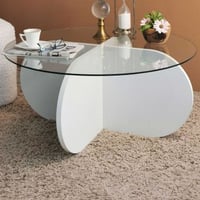 Bubble CT Salontafel | GEHARD GLAS | Wit