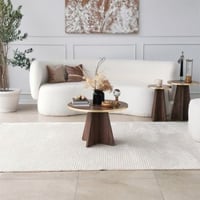 Modern Chique Salontafel Woody Fashion 100% Gemelamineerd Spaanplaat Goud Notenhout