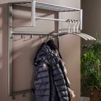 Kapstok Austin met 12 haken, roede & hoedenplank