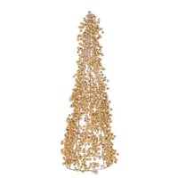 Kegel kralen acryl goudkleurig large