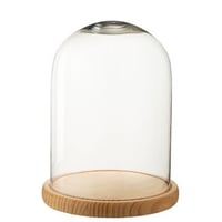 Decoratieve stolp glas naturel large