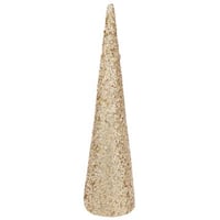 Kegel pailletten schuim goudkleurig large