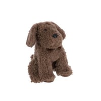 Deurstop hond polyester bruin