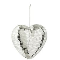 Hanger spiegel hart schuim zilverkleurig