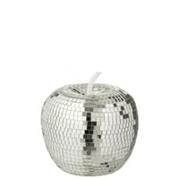 Appel spiegel schuim zilverkleurig large