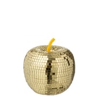 Appel spiegel schuim goudkleurig large