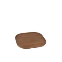 Decoratief plateau  rubberhout donkerbruin small