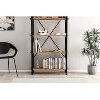 Nero Elit Boekenplank | 100% MELAMINE | Atlantisch grenen, zwart