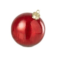 Kerstbal led glas kerstrood large